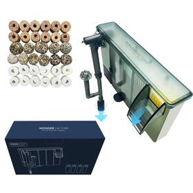G5-0001 Wonderfactory Fish Tank Filter Hob Aquarium With Adjustable Flow Detachable 5 Stag