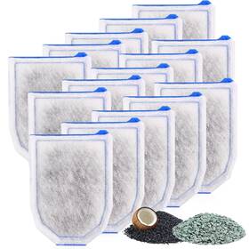 Ex-15 Xbbwmrs 15 Pack Carbon Filter Cartridges Compatible With Tetra Whisper Ex30/ex45/ex70