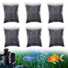 Aq013 Xcivi 6pcs Carbon Filter Media For Aquariums Premium Activated Aquarium Filt