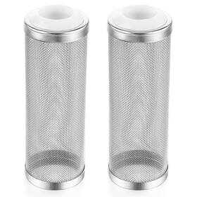 Xinjoduz 654881 2pcs Filter Covers Aquarium 16mm Stainless Steel Intake Guard Aquariu