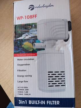 Wp-006 Xinxiu Filter Pump Oxygen Aquarium Fish Tank Submersible Internal 3in1