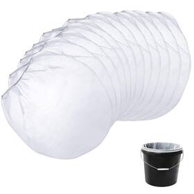 12pzs Xsourcer 768420457827 Bolsas Coladoras De Pintura Malla Fina Blanca 5 Galones Filtro Elasticas
