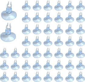 Yafiygi 705353352799 50-pack Aquarium Suction Cups With Clips Clear Hose Holders For Air Line And Mini