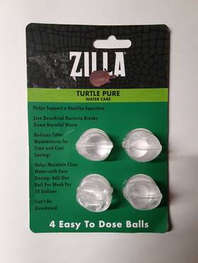 00329 Zilla Turtle Pure Water Care -healthy Bacteria Support - 4 Pack