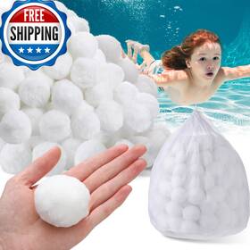 Zubebe B0clr7wgwg 12.3 Lbs Pool Filter Media Balls Fiber For Swimming