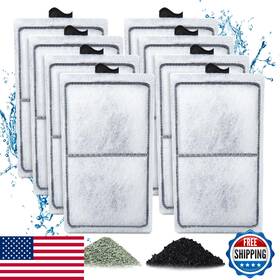 Zuqqony B0cj2pnfm3 8-pk Pf-s Filter Cartridges For Silenstream Pf10 Power Filters Aquarium