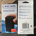 Cascade Penn-plax Replacement Bio-sponge 600 Internal Filter Cat # CIF10. Fixed Price $15.00.