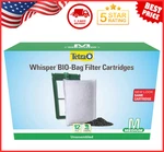 Tetra Whisper Bio-bag Disposable Filter Cartridges Unassembled Medium 12 Pack. Fixed Price $17.99.