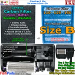 For Fish Tank Power Filter 110,125,150 Size Cartridge Compatible Carbon. Fixed Price $17.98.