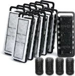 Nicrew Slim Aquarium Filter Cartridges (12 Pcs) With Intake Sponges Pack. Fixed Price $33.93.