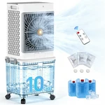 4-IN-1 Evaporative Air Cooler 2500 Cfm Portable Swamp Fan 10GAL Detachable Tank. Fixed Price $116.99.