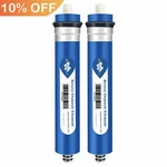 2 Pack 50/75/100/150GPD Ro Membrane Reverse Osmosis System Water Purifier Filter. Fixed Price $43.55.