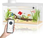 Smart Fish Tank Aquarium Kit With App Control And Auto Feeder - 1.5 Gal. Fixed Price $90.23.