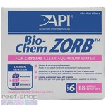 Api Bio-chem Zorb Size 6 Wholesale Bulk 18 Pack Superior Resin Carbon Blend. Fixed Price $275.22.
