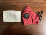 Reusable Washable Cloth Face Mask With Air Valve + PM2.5 Carbon Filter (black). Fixed Price $6.99.