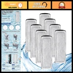 8 Pack Replacement Filter Cartridges For Marina Slim S10/S15/S20 Fish Tank - Cer. Fixed Price $29.99.