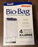 X-large Whisper Bio-bag Disposable Filter Cartridges 4-PACK For & 5 Pf. Fixed Price $25.00.