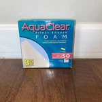 Aquaclear 50 Foam Filter Inserts Aquarium Replacement Media, 3-PACK A1394. Fixed Price $5.40.