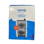 Top Fin Underwater Worlds Large Corner Filter Cartridges 3 Count Cn-l. Fixed Price $8.50.