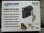 Lifegard Hang-on Aquarium Filter HOF-20 Grey See Through R460102. Fixed Price $15.95.