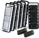 Nicrew Slim Aquarium Filter Cartridges (6 Pcs) With Intake Sponges (2 Pack. Fixed Price $17.44.