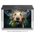 Underwater Dog Golden Labpolyester Fish Tank Glass Backdrop Aquarium Background. Fixed Price $41.00.