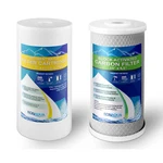 Big Blue Cto Carbon Block & Sediment Water Filters 4.5" X 10" Cartridges Set. Fixed Price $26.99.