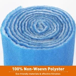 12-FT Blue Bonded Aquarium Filter Media Pad 12" X 140' Fiber Floss Usa. Fixed Price $14.99.