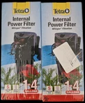 2 Pack Tetra Whisper Internal Power Filter For Aquariums Fish Tanks 1-4 Gallons. Fixed Price $38.99.