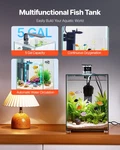 Vevor Fish Tank Aquarium, 5 Gallon Square Ultra-clear Glass Starter Smart. Fixed Price $88.95.