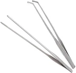 Eskoni 2-PIECE Aquarium Stainless Steel Straight And Curved Tweezers.... Fixed Price $9.26.