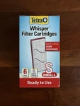 Nib 6PK Tetra Whisper Filter Cartridges Small Fish Aquarium Crystal Clear Water. Fixed Price $9.99.