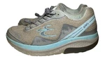 Gdefy Gravity Defyer Mighty Walk Pain Relief Shoes Women Size 10 Silver Aqua. Fixed Price $29.98.