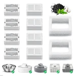 Wave And Cup Cake Porcelain Cat Fountain 8 Carbon Filters 2 Foam Filte.... Fixed Price $17.21.