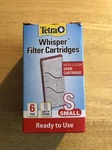 Nib 6PK Tetra Whisper Filter Cartridges Small Fish Aquarium Crystal Clear Water. Fixed Price $7.95.