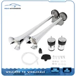 For Car Truck Boat 12V Chrome Train Horn Dual Trumpet Air Compressors Kit. Fixed Price $47.34.