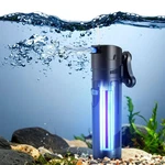 Flexzion Aquarium Filter U-v, 100 Gallon Fish Tank With Light For Gre. Fixed Price $54.38.