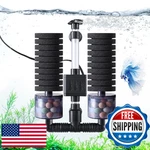 Aqqa Electric Sponge Filter For Aquariums - Dual Bio & Mechanical Filtration, 8W. Fixed Price $64.85.