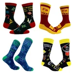 Mens Funny Science Socks Bundle 4 Pack With Awesome Graphics For. Fixed Price $28.99.