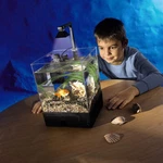 Desktop 5.5 Liter Pet Good Fish Aquarium Tank W/ Led Light & Filter Pump. Fixed Price $32.99.