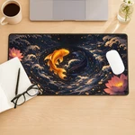 Yin Yang Koi Fish Xxl Gaming Desk Mat 16X32" Japanese Wave Mouse Pad. Fixed Price $49.99.