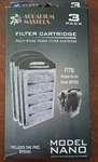 Aquarium Masters Seapora Nano 88700 3 Pack Filter Cartridges. Fixed Price $5.00.