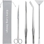 Aquarium Aquascape Tools Kit, Long 15 Inch Stainless Steel Aquatic Plants Too.... Fixed Price $29.74.