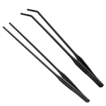 2PCS Aquarium Tweezers Stainless Steel Straight And Curved Set Long .... Fixed Price $11.46.