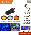 Aquarium Choice Coral Lens Filters: 3-PIECE Set For Stunning Mobile Photography. Fixed Price $37.99.