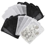 Okxiri 16 Pcs Aquarium Filter Media Bags Extra Fine, Middle, Black And White. Fixed Price $13.18.
