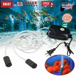 New Silent Air Pump Large Aquarium Fish Tank 300 Gallon 2 Outlet Usa. Fixed Price $11.58.