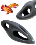 Corisrx Fish Tank Decorations Ceramic Betta Cave - Aquarium Cichlid Black. Fixed Price $25.34.