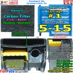 Generic Fish Tank Filter For Aqua Tech 5-15 Non-oem Fit Ez-change #1 Cartridge. Fixed Price $16.98.