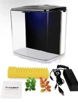 Freesea 1.2 Gallon Betta Aquarium Starter Kits Square Fish Tank With Black. Fixed Price $24.99.